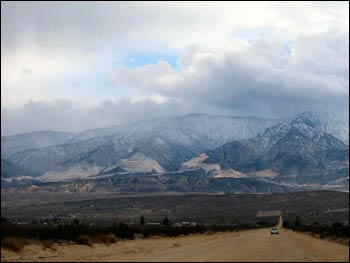 Lucerne Valley Mojave looking at San Bernardino Mountains.