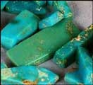 Turquoise gem stones
