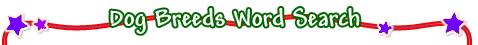 Dog Breeds Word Search Game