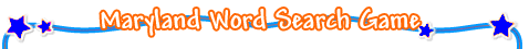 Maryland Word Search Game