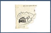 Scanned picture of the torn map piece