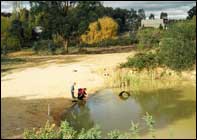 Ballarat area - lakes formed from old gold mining activities