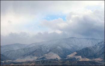 Clouds over Mojave Desert