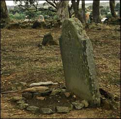Child's grave at Pennyweigh Flat Children's cemetery
