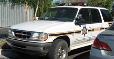 Sheriff's car outside Laura's house
