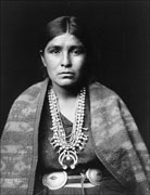 Old photo of a Navajo woman