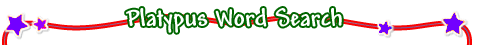 Platypus Word Search Game
