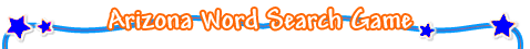 Arizona Word Search Game