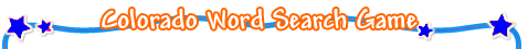 Colorado Word Search Game