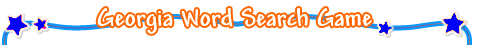 Georgia Word Search Game
