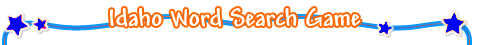 Idaho Word Search Game