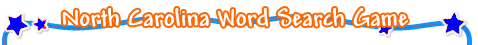 North Carolina Word Search Game
