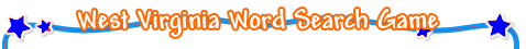 West Virginia Word Search Game